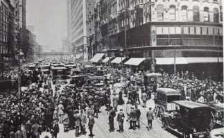 State and Madison looking north around 1911